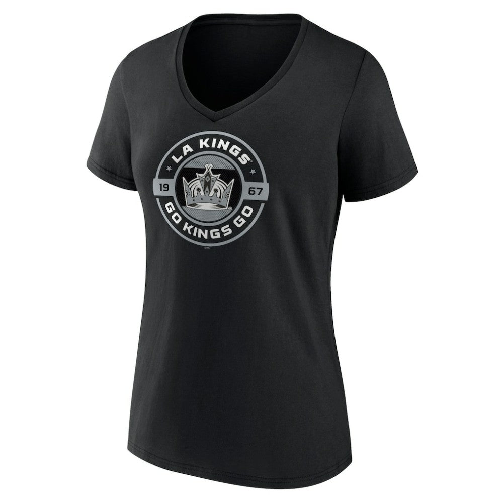 Los Angeles Kings Women's Native V-Neck T-Shirt - Black | NHL online
