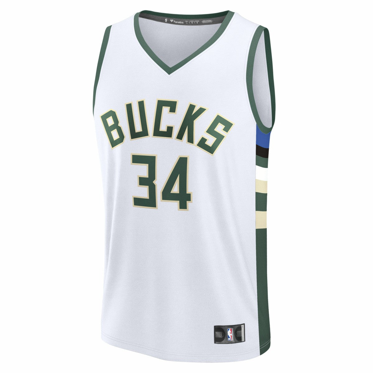 Fanatics Giannis Antetokounmpo Milwaukee Bucks Fast Break Replica Player Jersey Association Edition White