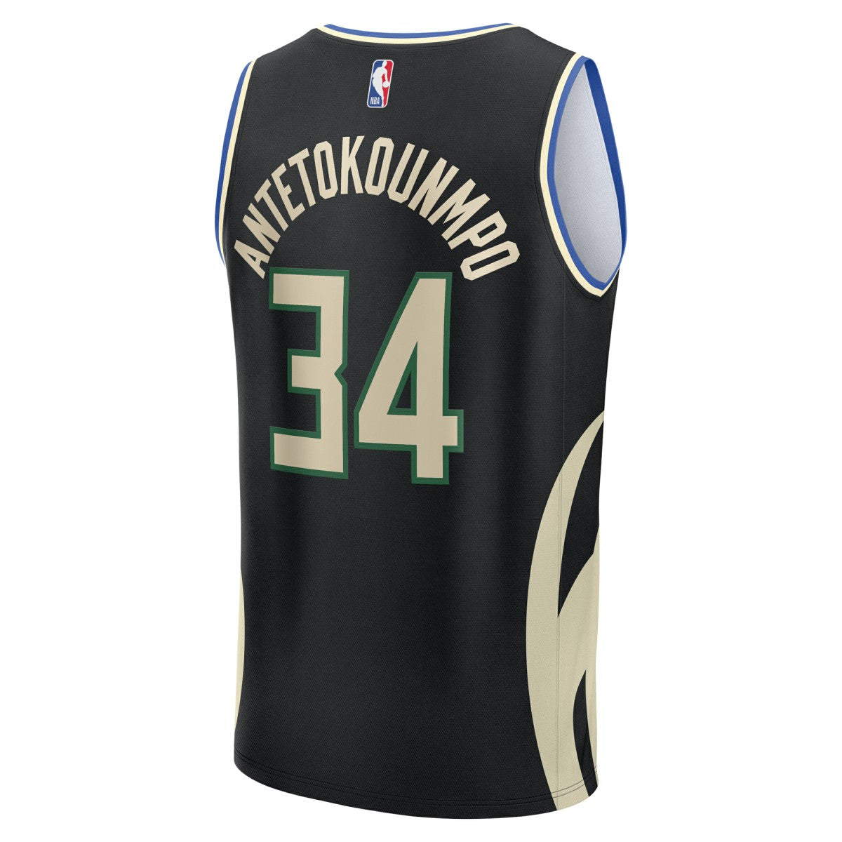 Fanatics Giannis Antetokounmpo Milwaukee Bucks Fast Break Replica Player Jersey Statement Edition Black