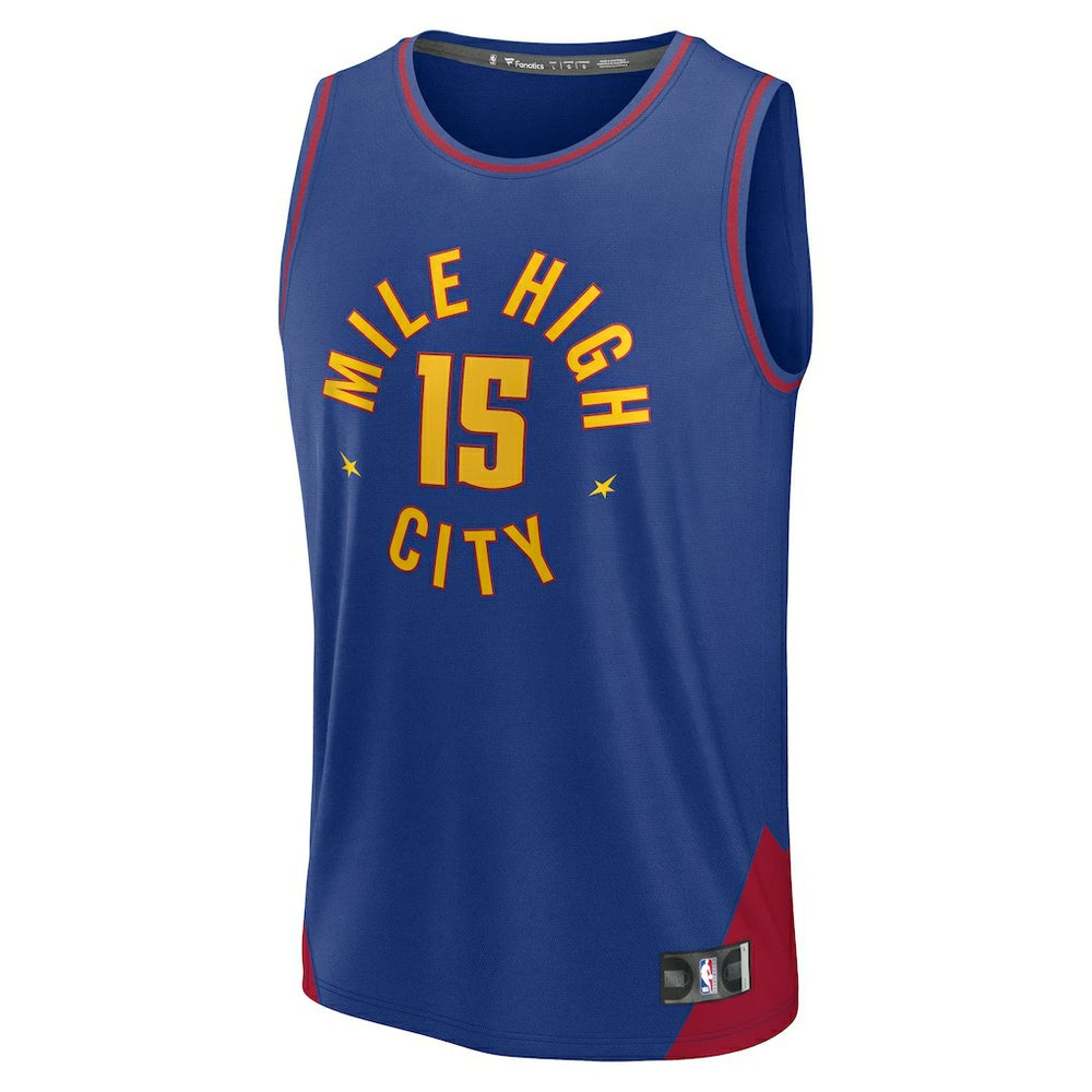 Fanatics Nikola Jokic Denver Nuggets Fast Break Replica Player Jersey Statement Editi- Blue