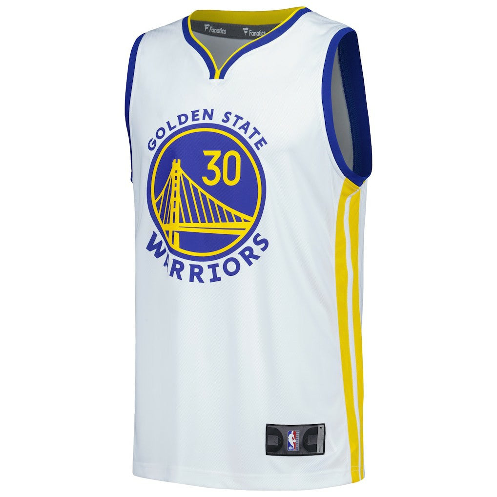 Fanatics Stephen Curry Golden State Warriors Fast Break Replica Player Jersey Association Editi- White