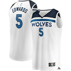Fanatics Anthony Edwards Minnesota Timberwolves Fast Break Replica Player Jersey Association Edition White
