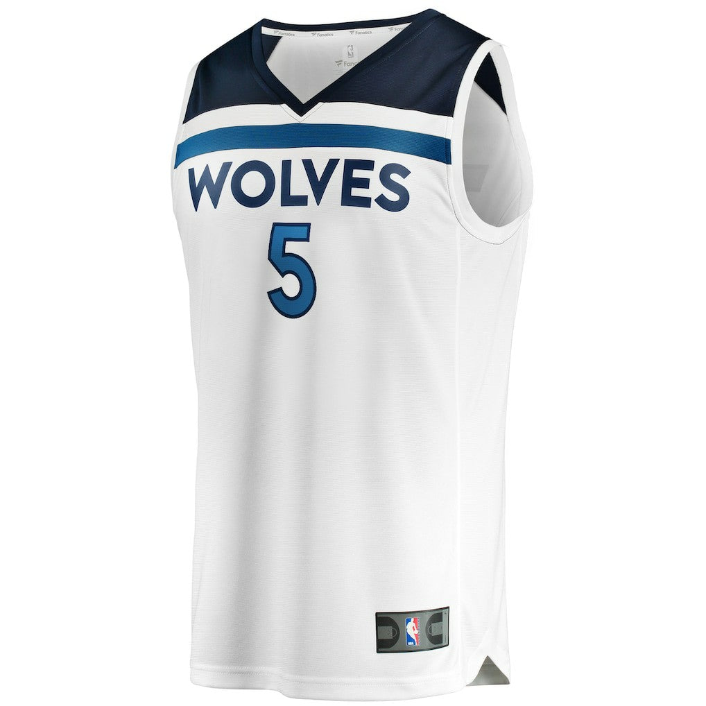 Fanatics Anthony Edwards Minnesota Timberwolves Fast Break Replica Player Jersey Association Edition White
