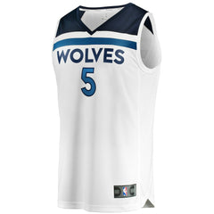 Fanatics Anthony Edwards Minnesota Timberwolves Fast Break Replica Player Jersey Association Edition White