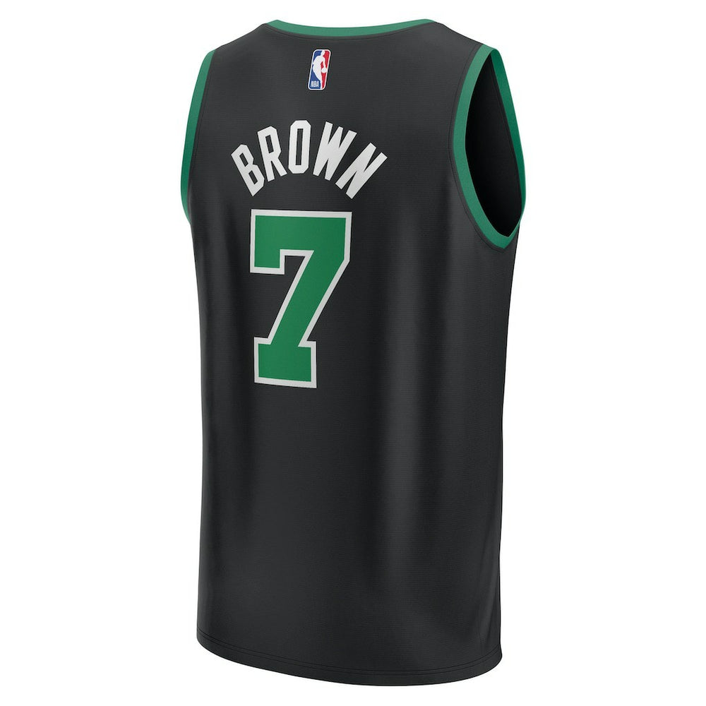 Fanatics Jaylen Brown Boston Celtics Fast Break Replica Player Jersey Statement Edition Black