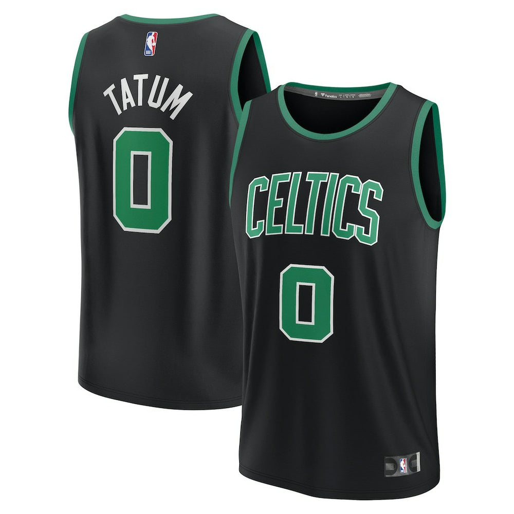 Fanatics Jayson Tatum Boston Celtics Fast Break Replica Player Jersey Statement Edition Black