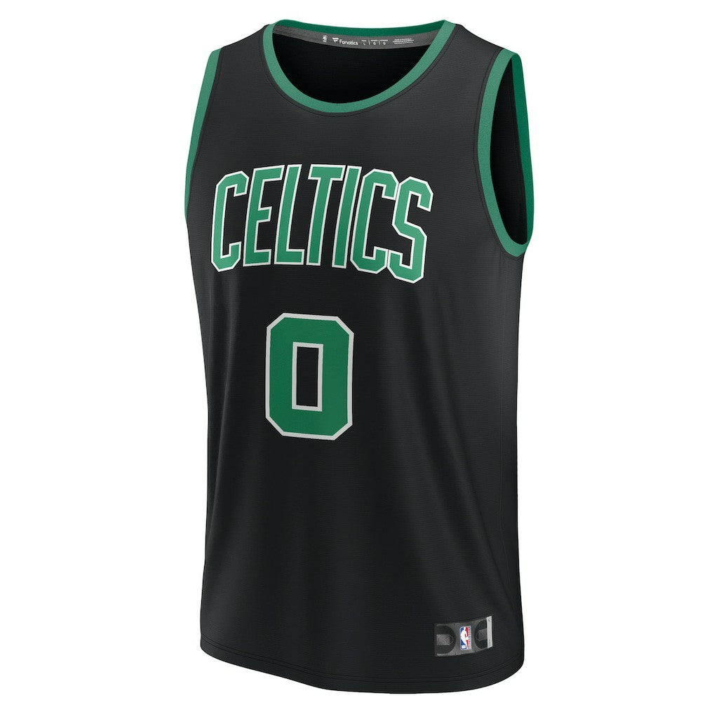 Fanatics Jayson Tatum Boston Celtics Fast Break Replica Player Jersey Statement Edition Black