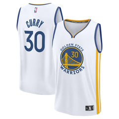 Fanatics Stephen Curry Golden State Warriors Youth Fast Break Replica Player Jersey Association Editi- White
