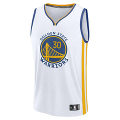 Fanatics Stephen Curry Golden State Warriors Youth Fast Break Replica Player Jersey Association Editi- White