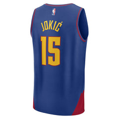 Fanatics Nikola Jokic Denver Nuggets Youth Fast Break Replica Player Jersey Statement Editi- Blue
