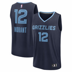 Fanatics Ja Morant Memphis Grizzlies Youth Fast Break Replica Player Jersey Icon Edition Navy