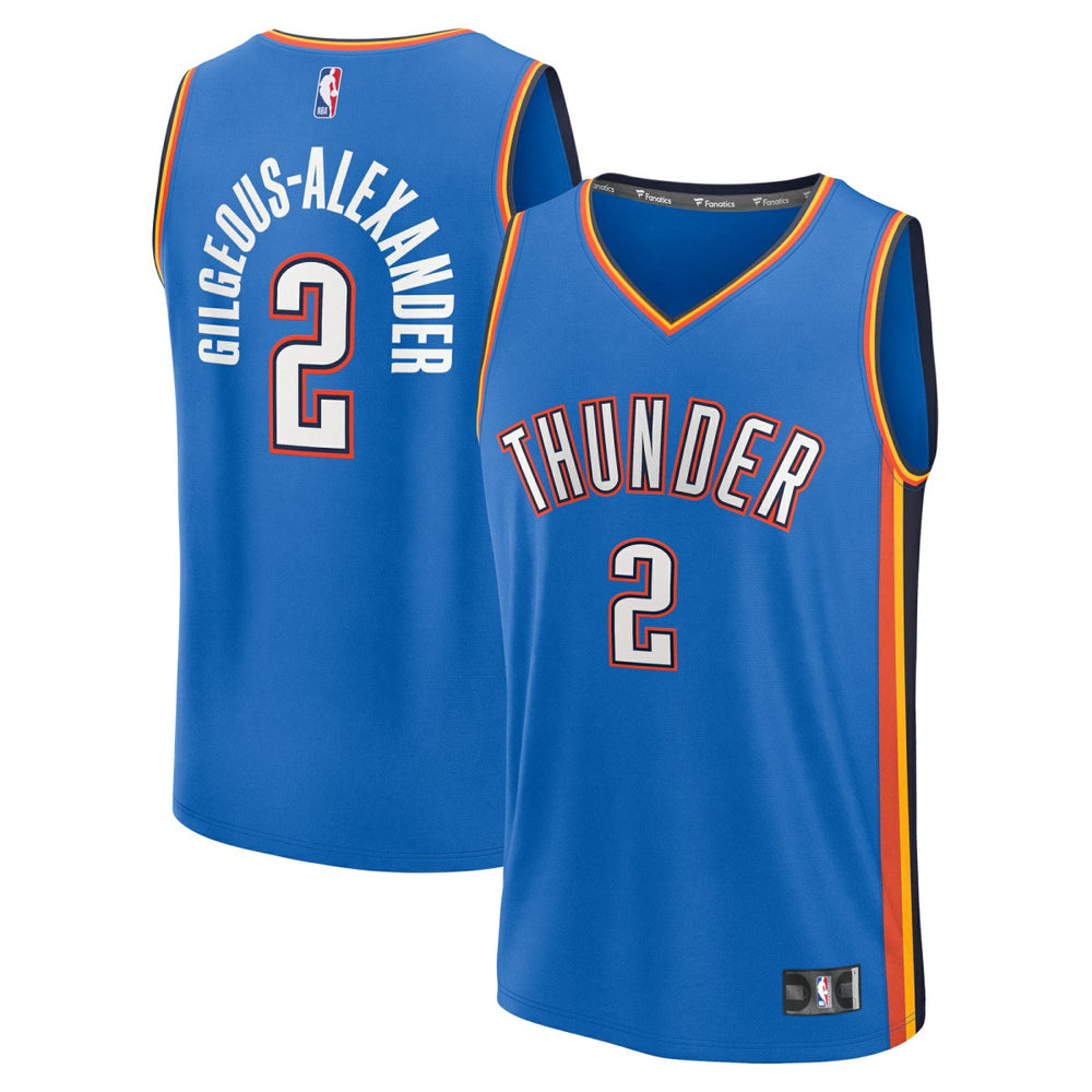 Fanatics Shai Gilgeous-Alexander Oklahoma City Thunder Youth Fast Break Replica Player Jersey Icon Edition Blue