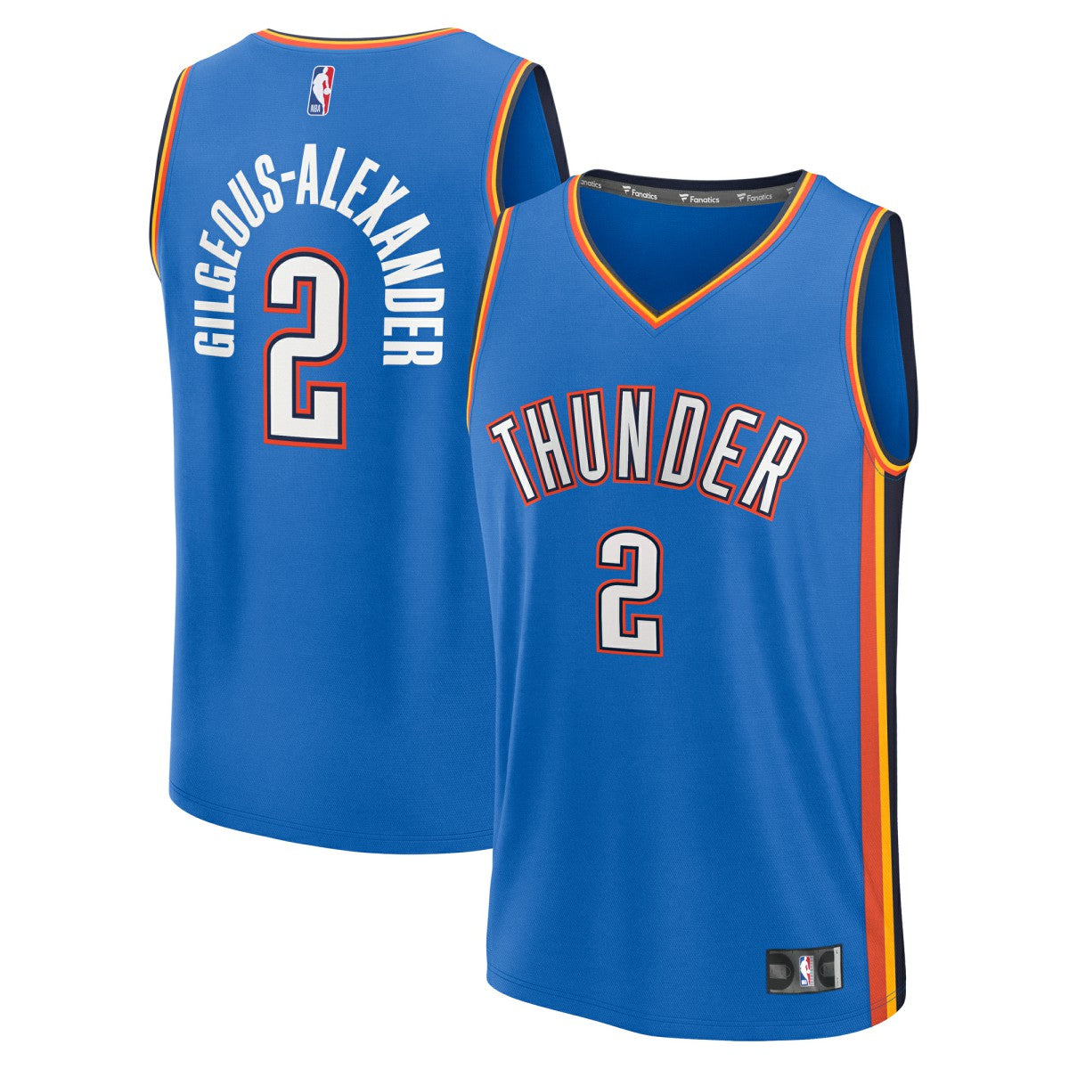 Fanatics Shai Gilgeous-Alexander Oklahoma City Thunder Youth Fast Break Replica Player Jersey Icon Edition Blue