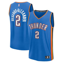 Fanatics Shai Gilgeous-Alexander Oklahoma City Thunder Youth Fast Break Replica Player Jersey Icon Edition Blue