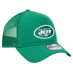 New York Jets New Era 9FORTY A-Frame Trucker Adjustable Hat - Green - NFL
