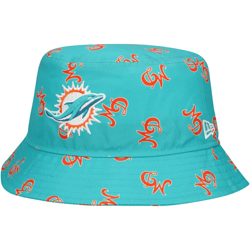 Miami Dolphins New Era City Originals Bucket Hat - Aqua - NFL