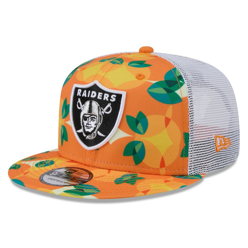 Las Vegas Raiders New Era Citrus 9FIFTY Trucker Snapback Hat - Orange - NFL