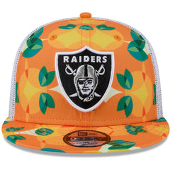 Las Vegas Raiders New Era Citrus 9FIFTY Trucker Snapback Hat - Orange - NFL