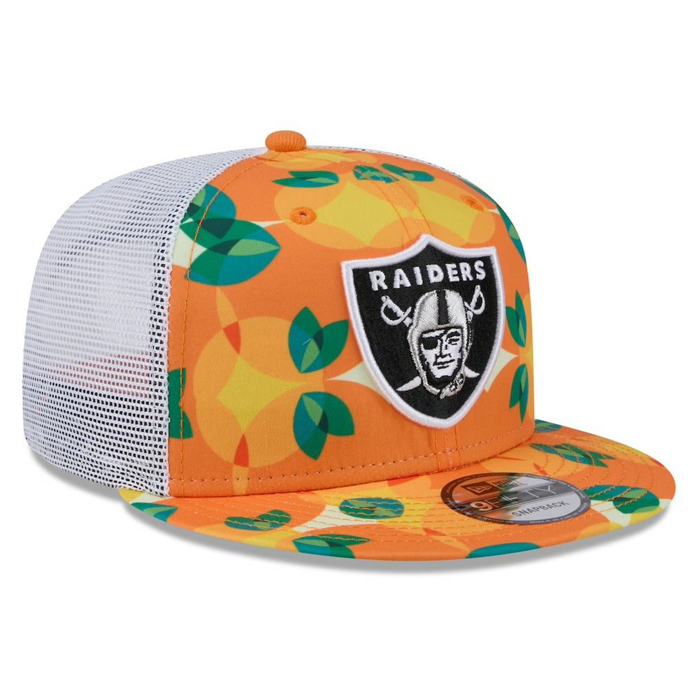 Las Vegas Raiders New Era Citrus 9FIFTY Trucker Snapback Hat - Orange - NFL