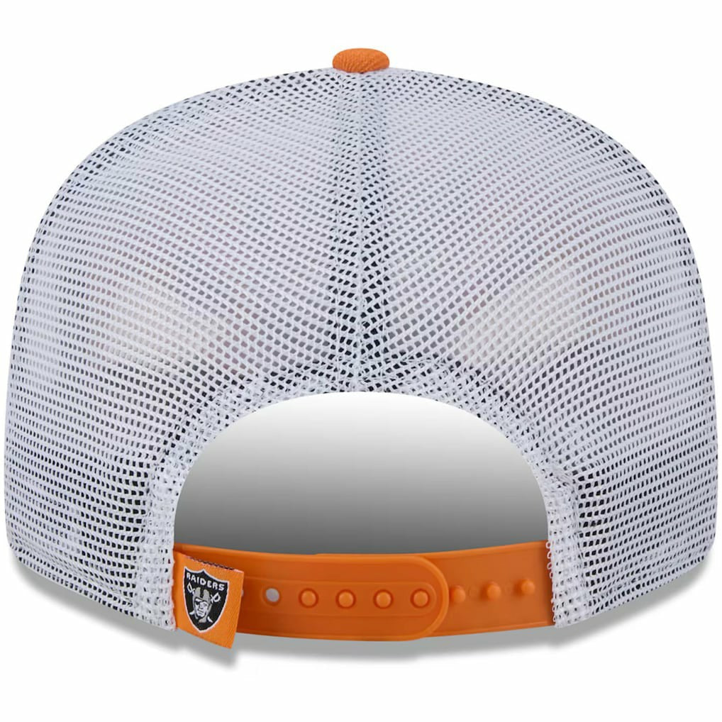Las Vegas Raiders New Era Citrus 9FIFTY Trucker Snapback Hat - Orange - NFL