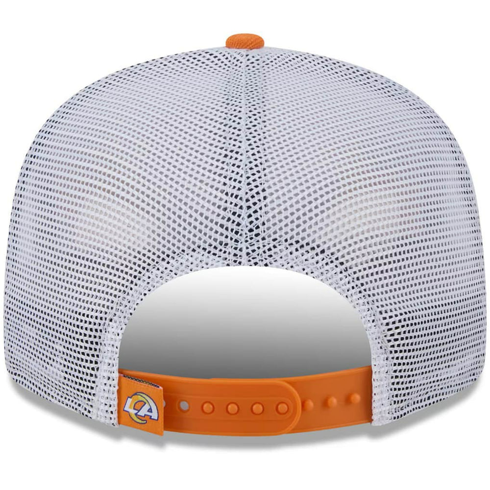 Los Angeles Rams New Era Citrus 9FIFTY Trucker Snapback Hat - Orange - NFL