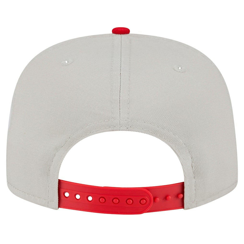 Kansas City Chiefs New Era Athletic Golfer Snapback Hat - Stone/Red - NFL