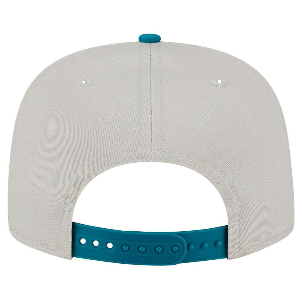 Miami Dolphins New Era Athletic Golfer Snapback Hat - Stone/Aqua - NFL