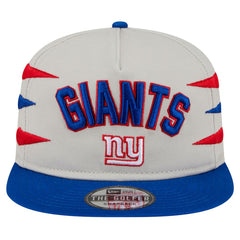 New York Giants New Era Athletic Golfer Snapback Hat - Stone/Royal - NFL