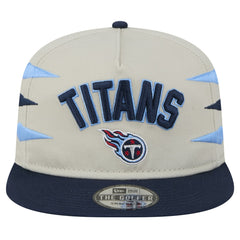 Tennessee Titans New Era Athletic Golfer Snapback Hat - Stone/Navy - NFL