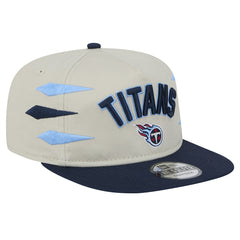 Tennessee Titans New Era Athletic Golfer Snapback Hat - Stone/Navy - NFL