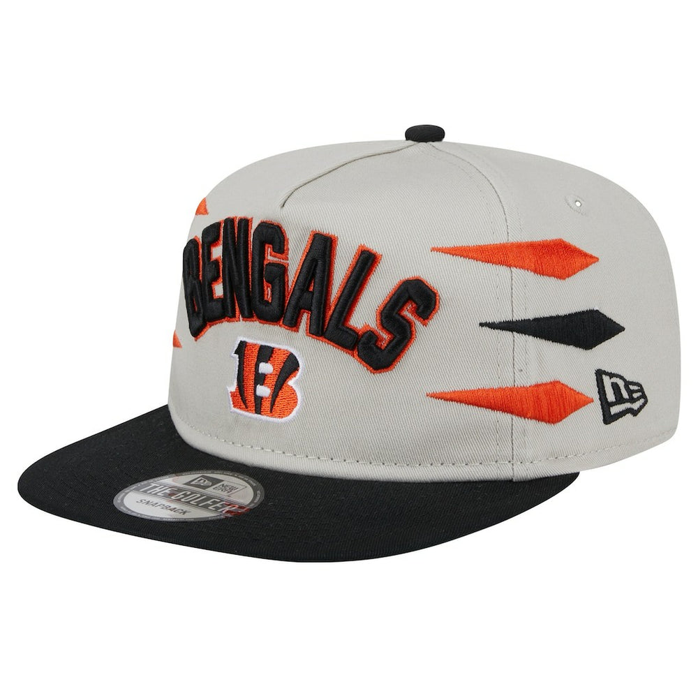 Cincinnati Bengals New Era Athletic Golfer Snapback Hat - Stone/Orange - NFL