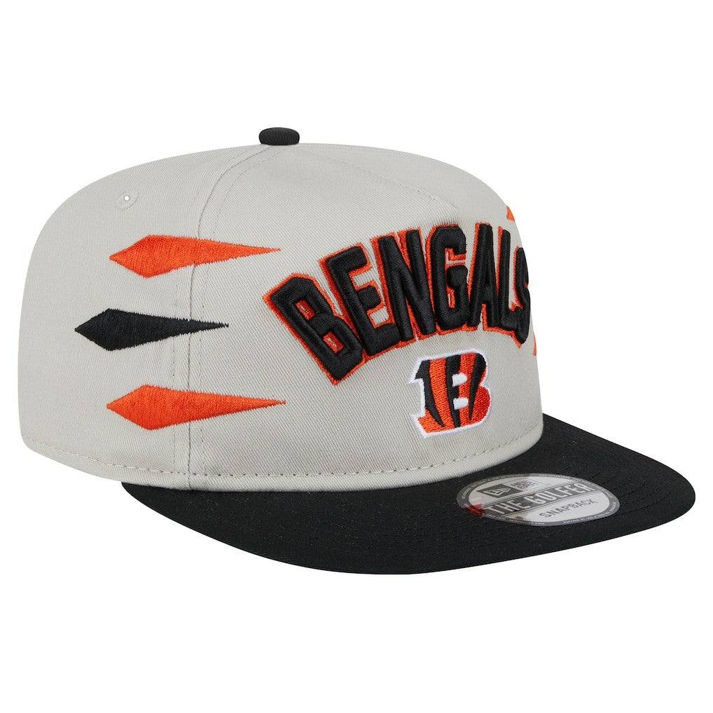 Cincinnati Bengals New Era Athletic Golfer Snapback Hat - Stone/Orange - NFL
