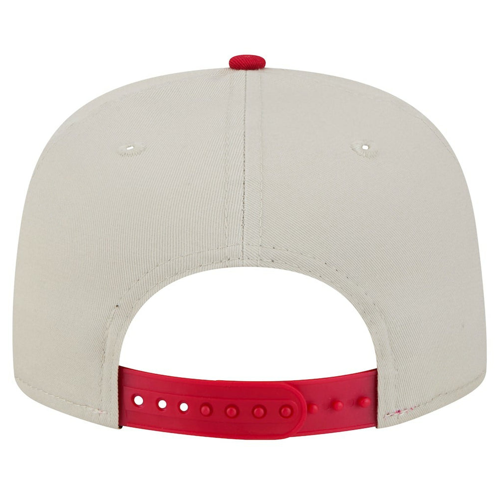 Arizona Cardinals New Era Athletic Golfer Snapback Hat - Stone/Cardinal - NFL