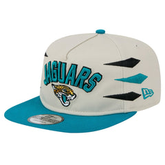 Jacksonville Jaguars New Era Athletic Golfer Snapback Hat - Stone/Teal - NFL