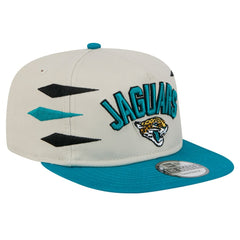 Jacksonville Jaguars New Era Athletic Golfer Snapback Hat - Stone/Teal - NFL