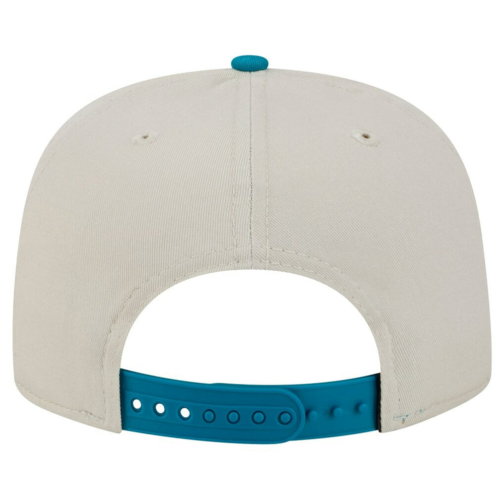 Jacksonville Jaguars New Era Athletic Golfer Snapback Hat - Stone/Teal - NFL