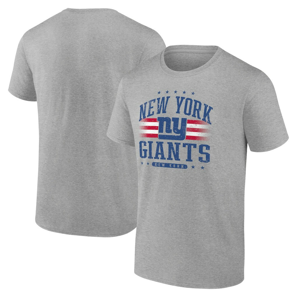 New York Giants Americana Team T-Shirt - Heather Gray - NFL