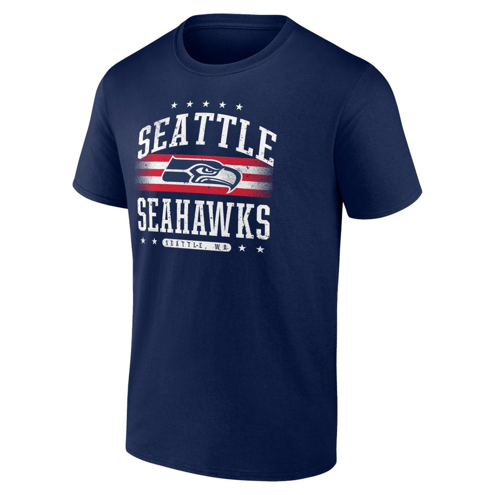 Seattle Seahawks Americana Team T-Shirt - College Navy - NFL