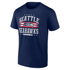 Seattle Seahawks Americana Team T-Shirt - College Navy - NFL