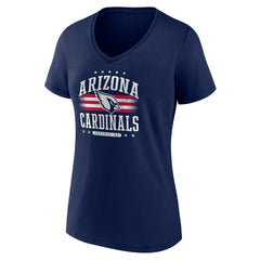 Arizona Cardinals Women's Americana Team V-Neck T-Shirt - Navy - NFL
