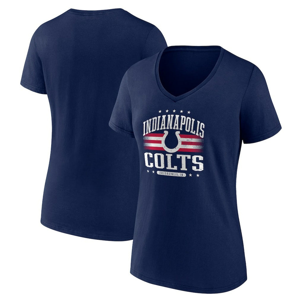 Indianapolis Colts Women's Americana Team V-Neck T-Shirt - Navy - NFL