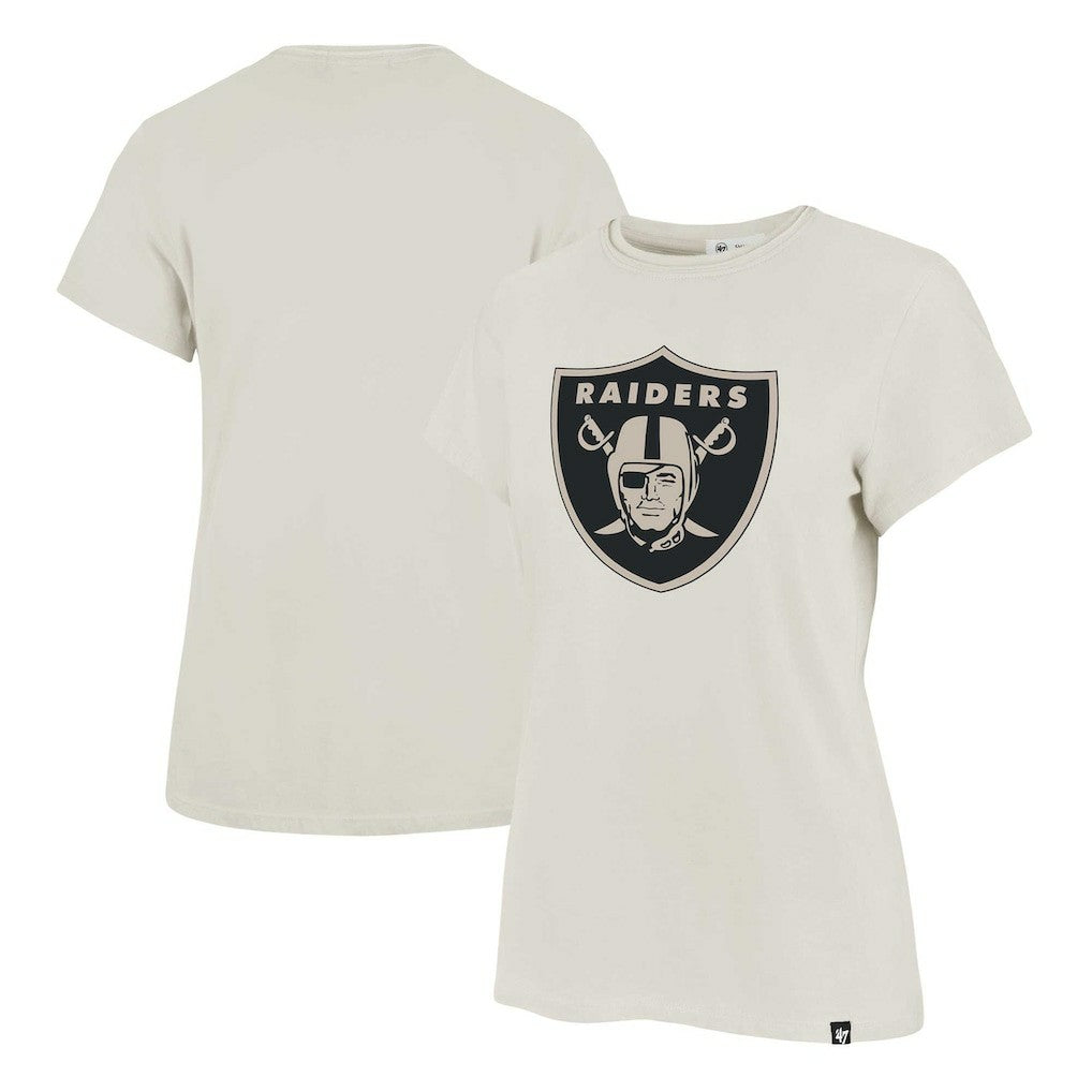 Las Vegas Raiders '47 Women's Panthera Frankie T-Shirt - Cream - 47 brand