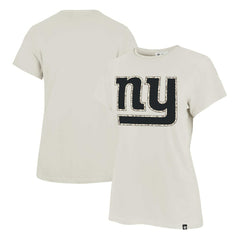New York Giants '47 Women's Panthera Frankie T-Shirt - Cream - NFL
