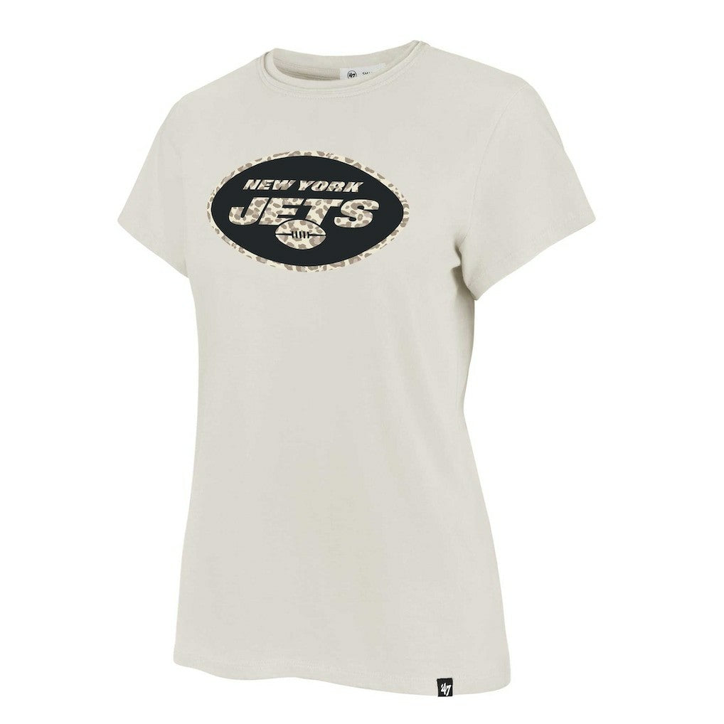 New York Jets '47 Women's Panthera Frankie T-Shirt - Cream - NFL