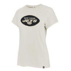 New York Jets '47 Women's Panthera Frankie T-Shirt - Cream - NFL