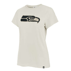 Seattle Seahawks '47 Women's Panthera Frankie T-Shirt - Cream - 47 brand