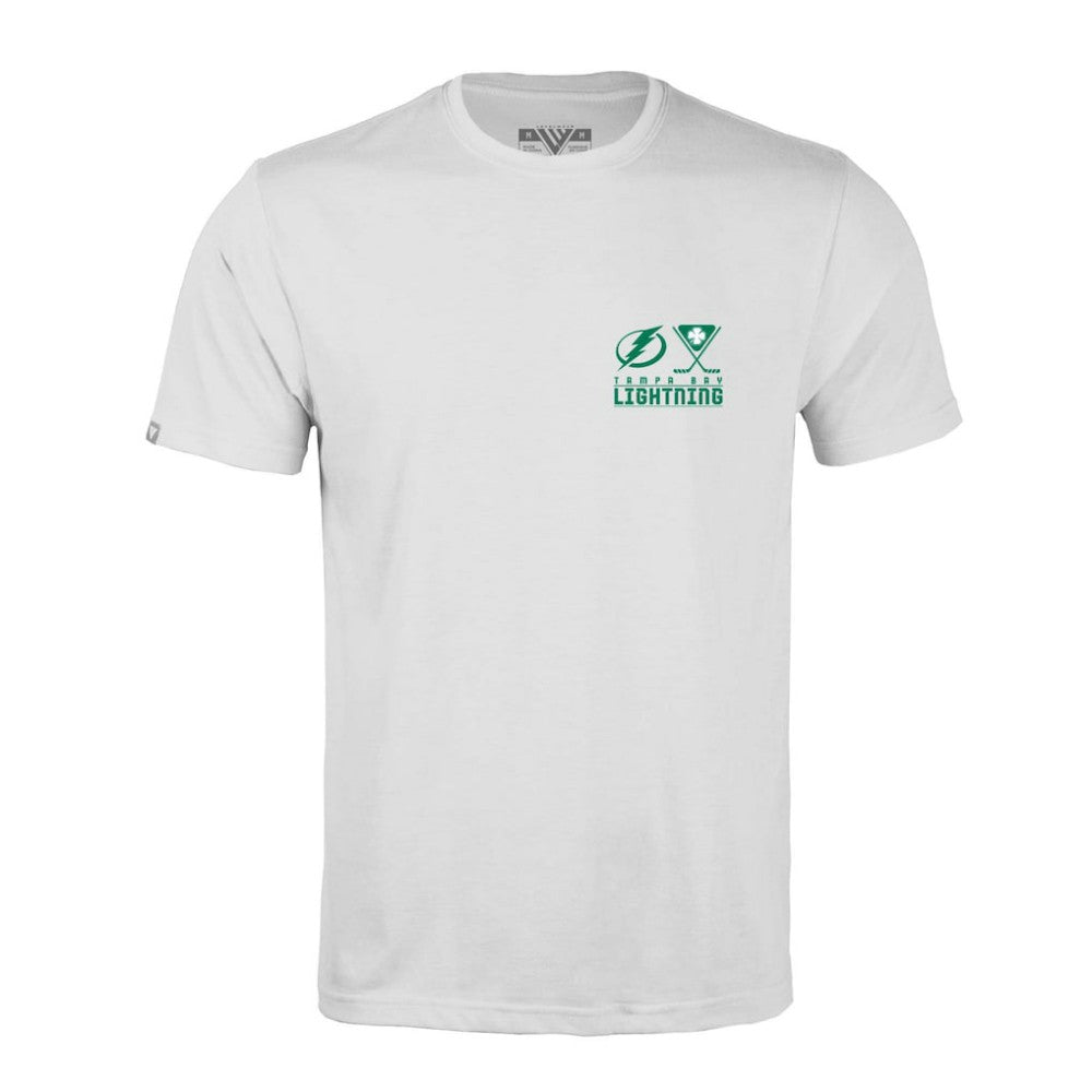 Tampa Bay Lightning Levelwear St. Patrick's Day Richmond T-Shirt - White | NHL sale