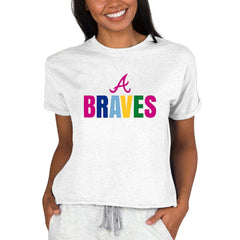 Atlanta Braves Concepts Sport Women's Mainstream Terry Sweatshirt for sale