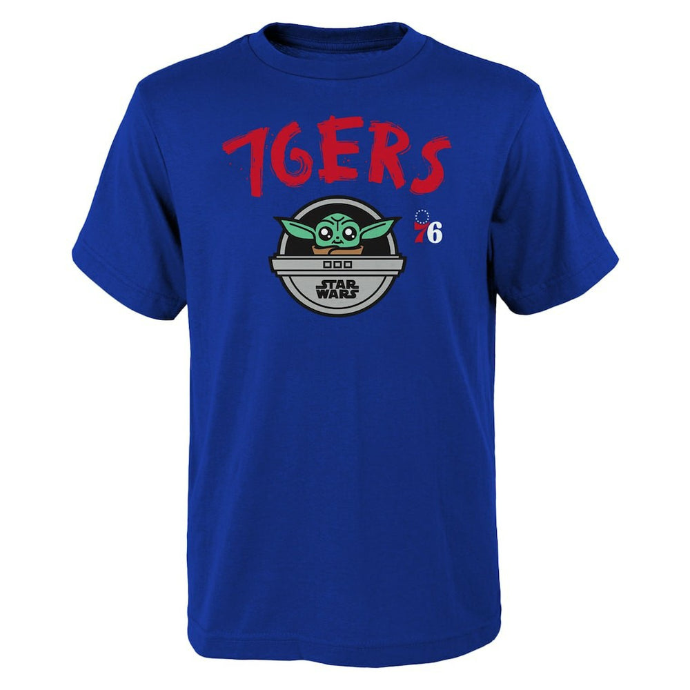 Philadelphia 76ers Youth Star Wars The Child T-Shirt Royal