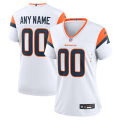 Denver Broncos Women's Mile High Collection Custom Game Jersey - White - Nike